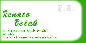 renato belak business card