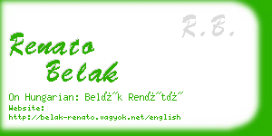 renato belak business card